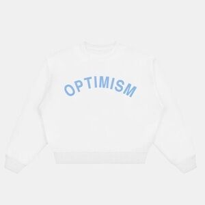 MadHappy Optimism Heritage Crewneck in Marshmallow